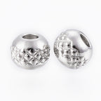 304 Stainless Steel with Diamond Pattern, 10pc 4mm 6mm 8mm