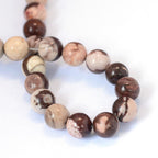 Zebra Jasper 8mm (grade A) Round Beads -15.25 inch strand