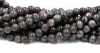 Dark Gray Jade Beads 6mm 8mm - 15.5 inch strand