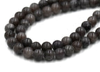 Dark Gray Jade Beads 6mm 8mm - 15.5 inch strand