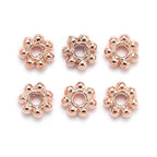 Heishi, 5mm Beaded Rose Gold Spacer Bead -100