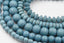 Denim Wash Blue Wood 6-12mm Round, Bicone or Rondelle