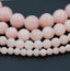 Blush Pink Jade 6mm, 8mm, 10mm Round Beads- 15-16 inch strand