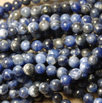 6mm Sodalite Beads in Persian Blue (A grade)   -15.5 inch strand