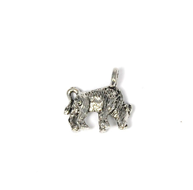 Taurus the Bull Zodiac Antique Silver Pewter Charm -1 Hover Image
