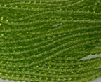 Olivine Green 4mm round druk beads  - 100 Czech Beads