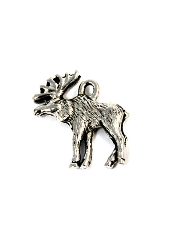Moose Silver Pewter Charm -1 Main Image