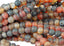 8mm Matte Dark Red Agate Round Beads   -15 inch strand