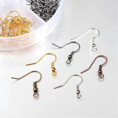 Brass Earring Hooks Mixed Colors- one case
