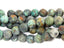Matte African Turquoise Jasper 10mm round beads -15 inch strand