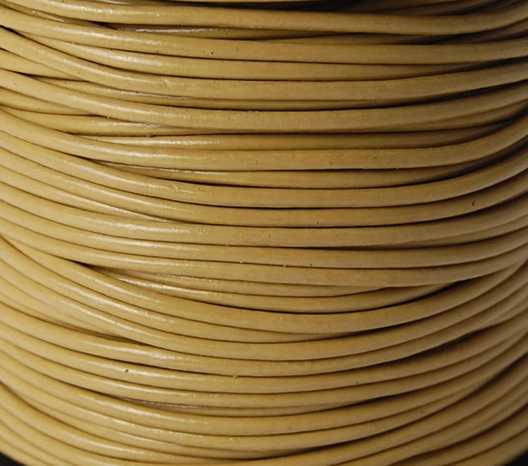 Petal 1.5mm Round Leather Cord 3 Yards / 9 Feet / 2.74 Meters