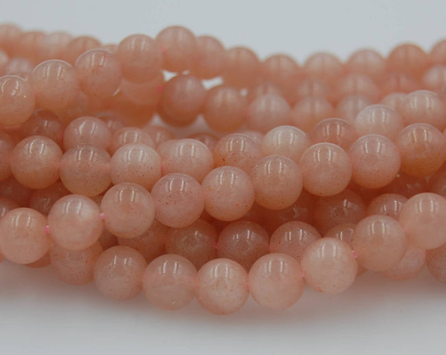 Natural Sunstone Beads Strands, Round, 6mm -15.5 strand Main Image
