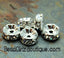 Silver Rhinestone Beads, Grade AAA, Nickel Free, Rondelle, Crystal, 6x3mm -25