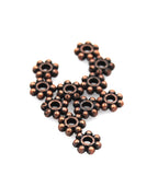 Heishi, 4.5mm Beaded Antique Copper Spacer Bead -100