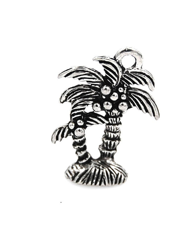 Palm Tree Pewter Charm -1 Hover Image