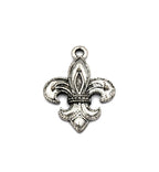 Fleur-de-lis Charm Pewter Charm  -1