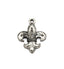 Fleur-de-lis Charm Pewter Charm  -1