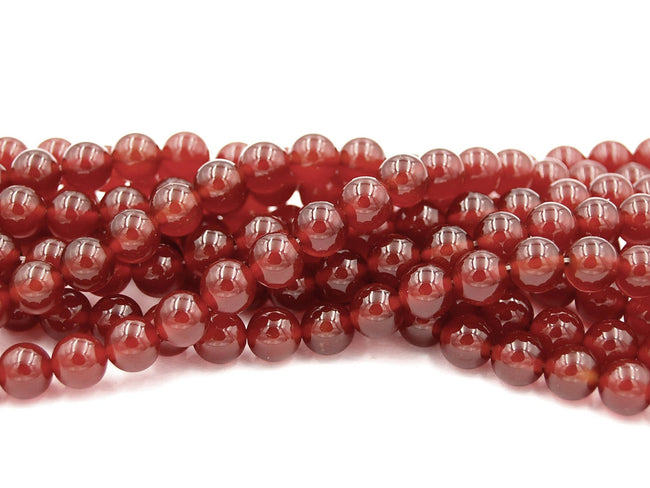 Carnelian Beads 4mm, 6mm, 8mm, 10mm, 12mm AA Quality -15 inch strand Hover Image
