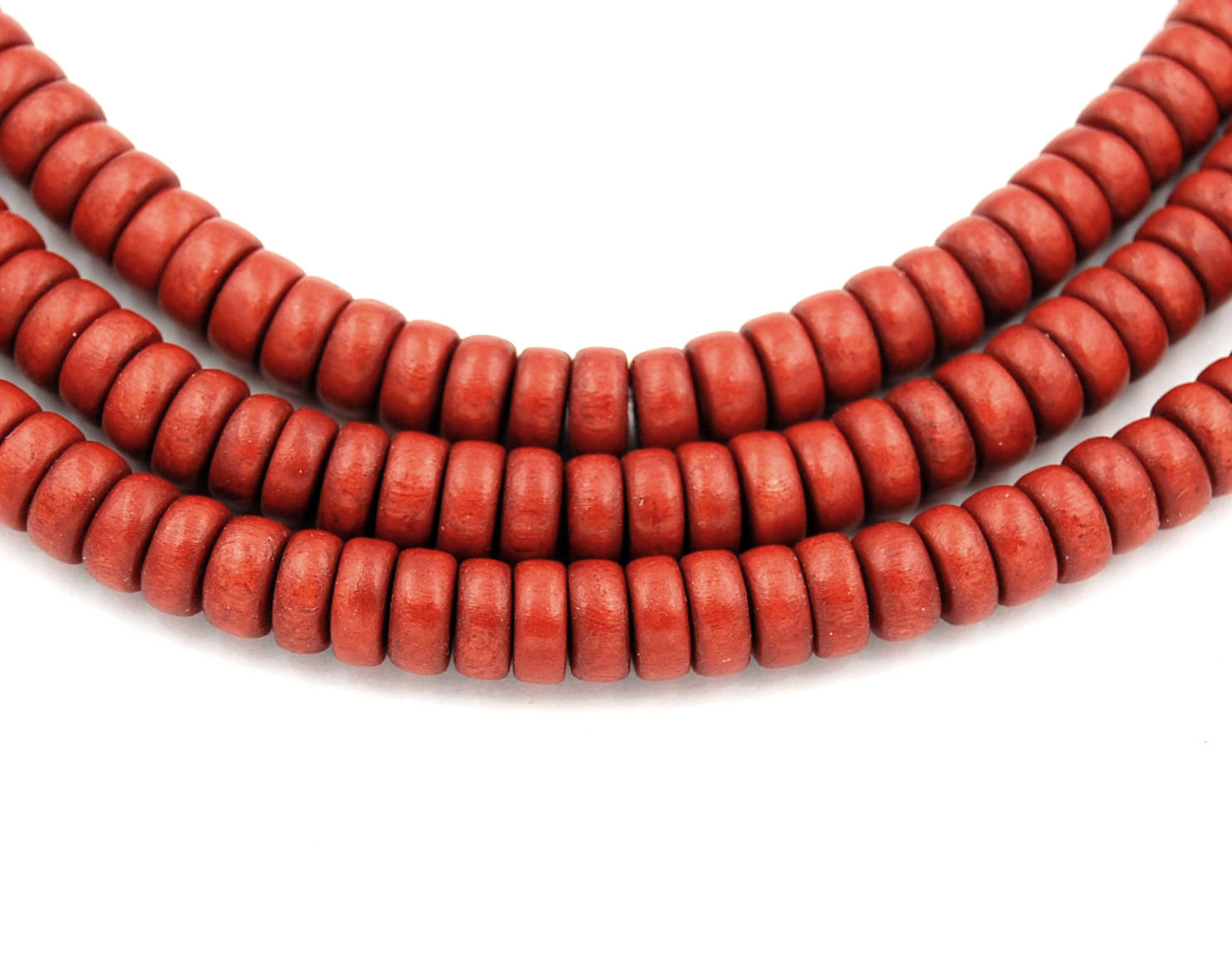 Cinnamon Red Wood 8mm 10mm 12mm Round, Rondelle 8x4mm, Warm Cinnamon Red Boho Wood Beads -16 inch strand