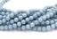 Angelite in glacier-blue 4mm, 6mm, 8mm, 10mm, 12mm round beads -15.5 inch strand