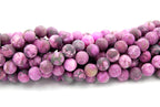 Matte Chariote Purple Beads, 10mm round beads  -15 inch strand