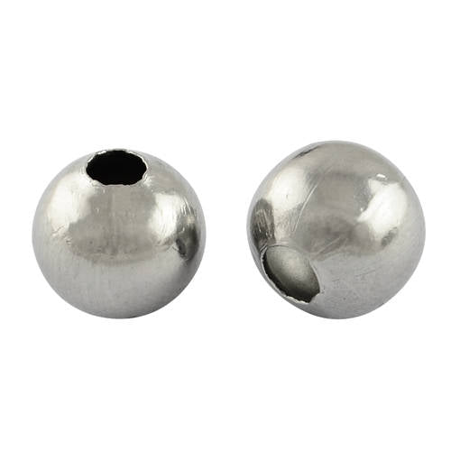 304 Stainless Steel Round Beads, 6mm -100pc Main Image