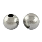 304 Stainless Steel Round Beads, 4mm -100pc