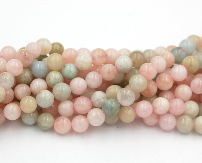Natural Morganite Beads Strands, Round, 6mm -15.5 strand Main Image