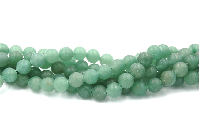 Matte Green Aventurine 8mm- 15.5 inch strand Main Image