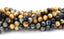 Blue/Light Golden Tigereye (AA Grade) Round 8mm -16 inch strand