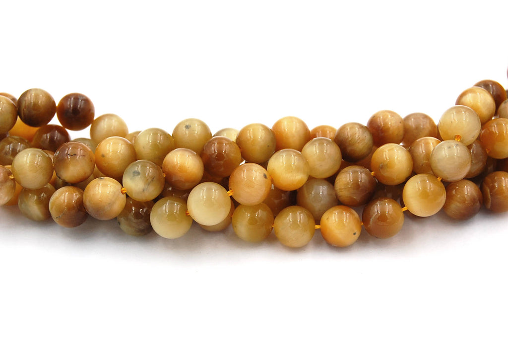 Golden Tigereye Round A grade, 6mm -15.75 inch strand