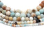 MATTE Amazonite 4mm, 6mm, 8mm, 10mm, 12mm frosted Round loose Beads -Full strand