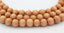 12mm Light Toffee Brown Wood Beads -16 inch strand