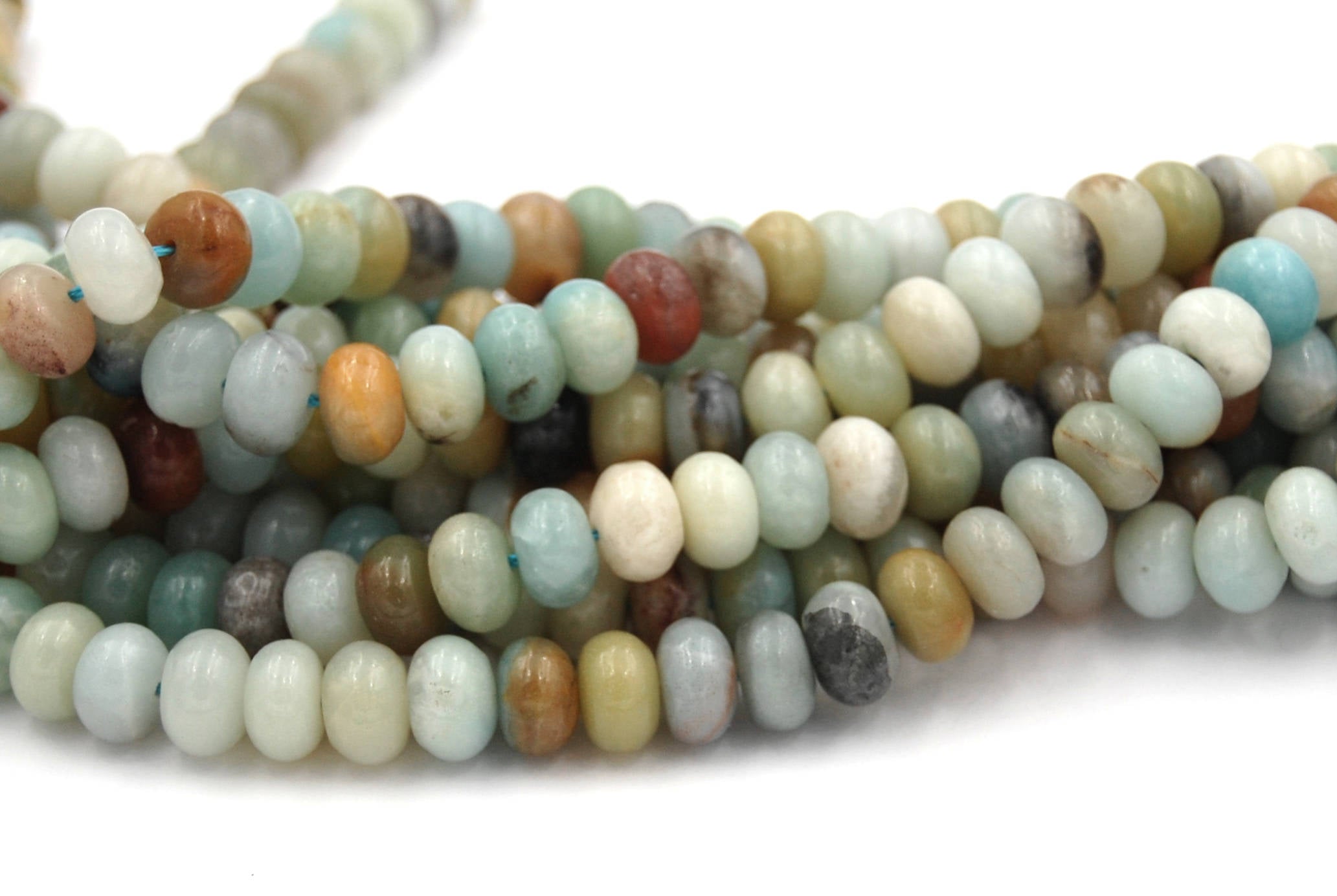 8x5mm Amazonite Rondelle Beads -15.75 inch strand
