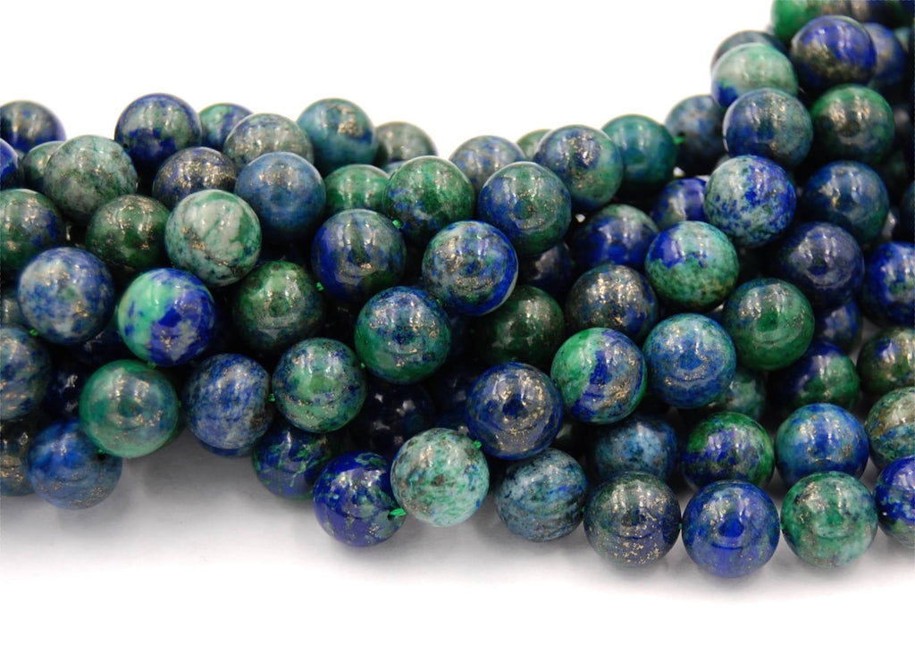 Chrysocolla (A grade) 4mm, 6mm, 8mm, 10mm, 12mm Round Beads  -15 strand