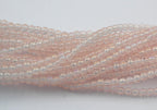 Rosaline Pink Luster 4mm round czech beads  - 100 Czech Beads