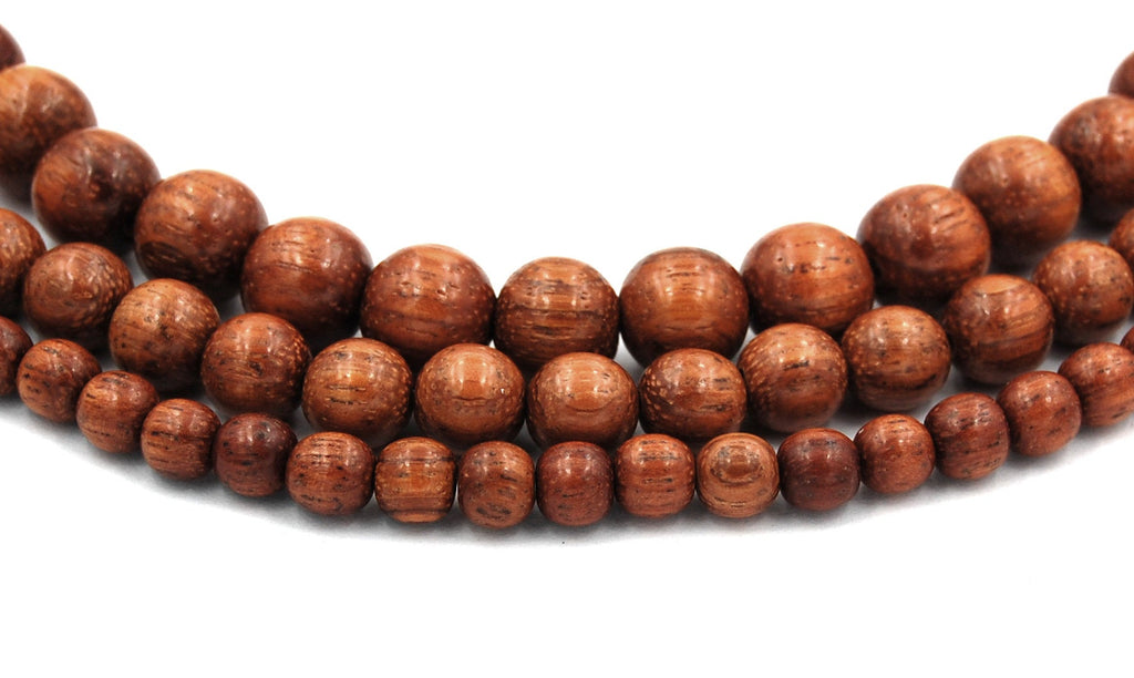 Bayong Wood Beads 4mm, 6mm, 8mm, 10mm, 12mm Bayong Rondelle Brown natural wood beads -16 inch strand