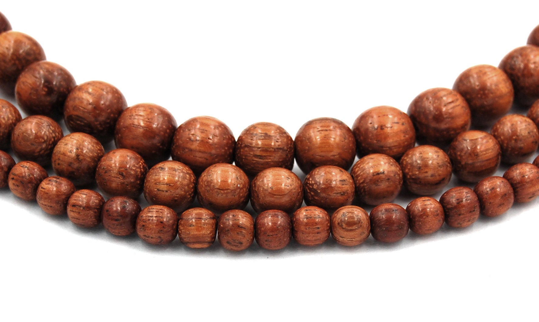 Bayong Wood Beads 4mm, 6mm, 8mm, 10mm, 12mm Bayong Rondelle Brown natural wood beads -16 inch strand