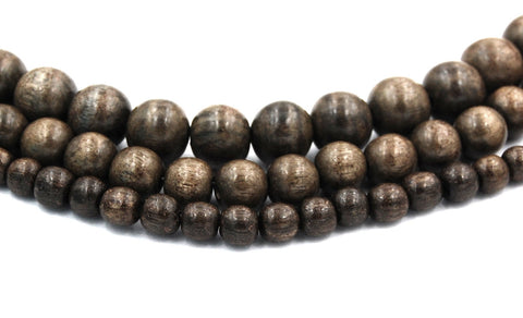 Greywood Wood Beads 4mm 6mm, 8mm, 10mm Graywood Rondelle natural wood beads -16 inch strand