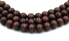 Bittersweet Chocolate Brown wood Beads 8mm, 10mm, 12mm, 15mm Brown wood beads -16 inch strand