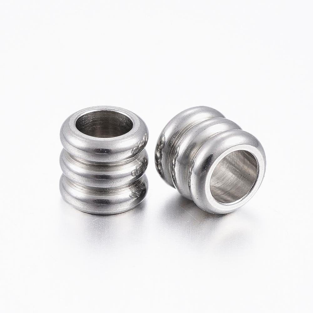304 Stainless Steel Bead Spacers, Column -50