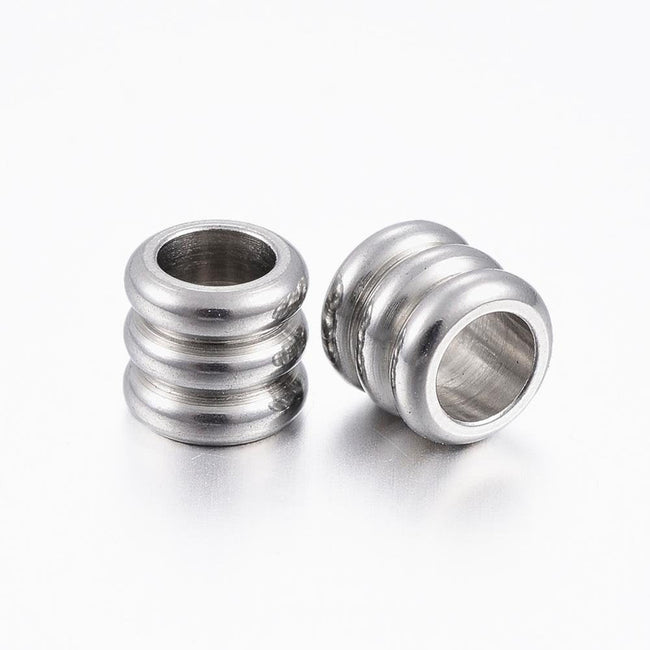 304 Stainless Steel Bead Spacers, Column -50 Hover Image