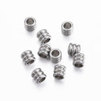304 Stainless Steel Bead Spacers, Column -50