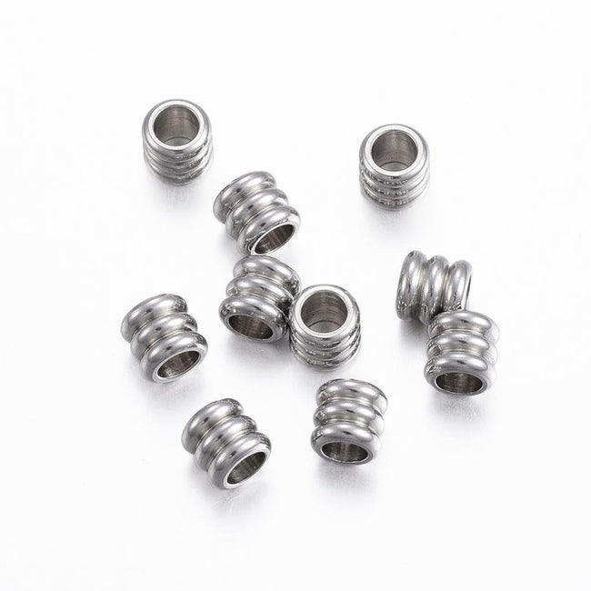 304 Stainless Steel Bead Spacers, Column -50 Main Image