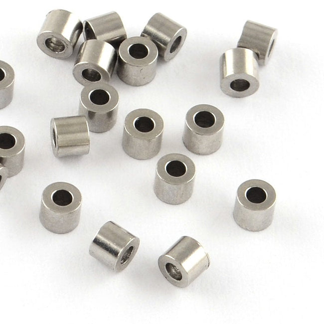 304 Stainless Steel Column Bead Spacers -50 Hover Image