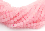 Matte Rose Quartz 8mm Round  -15 inch strand