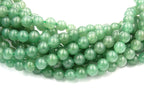 Green Aventurine 4mm 6mm 8mm 10mm shiny round - 15 inch strand