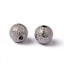 Platinum Stardust covered Brass 10mm Beads- 20