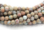 MATTE Pale Blue Terra cotta Turquoise Impression Jasper Beads 8mm round -15.5 beads