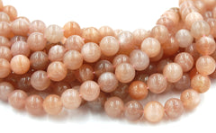 Natural Sunstone Beads Strands, Round, 10mm -15 strand